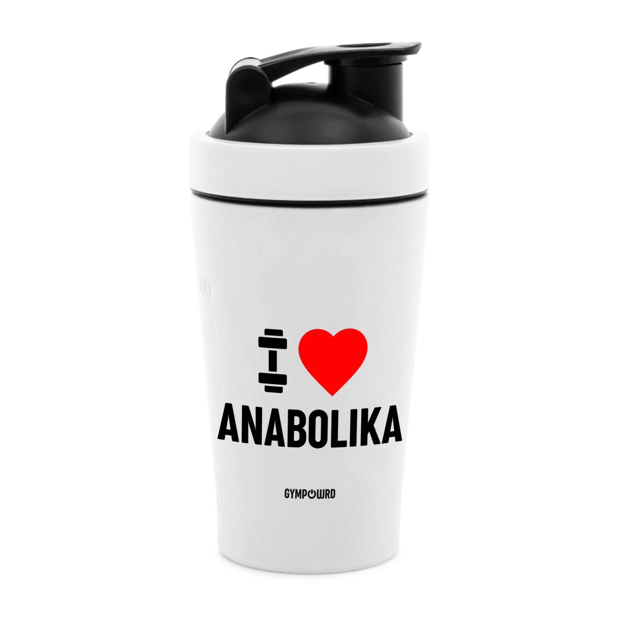 Metall-Shaker "I Love Anabolika"